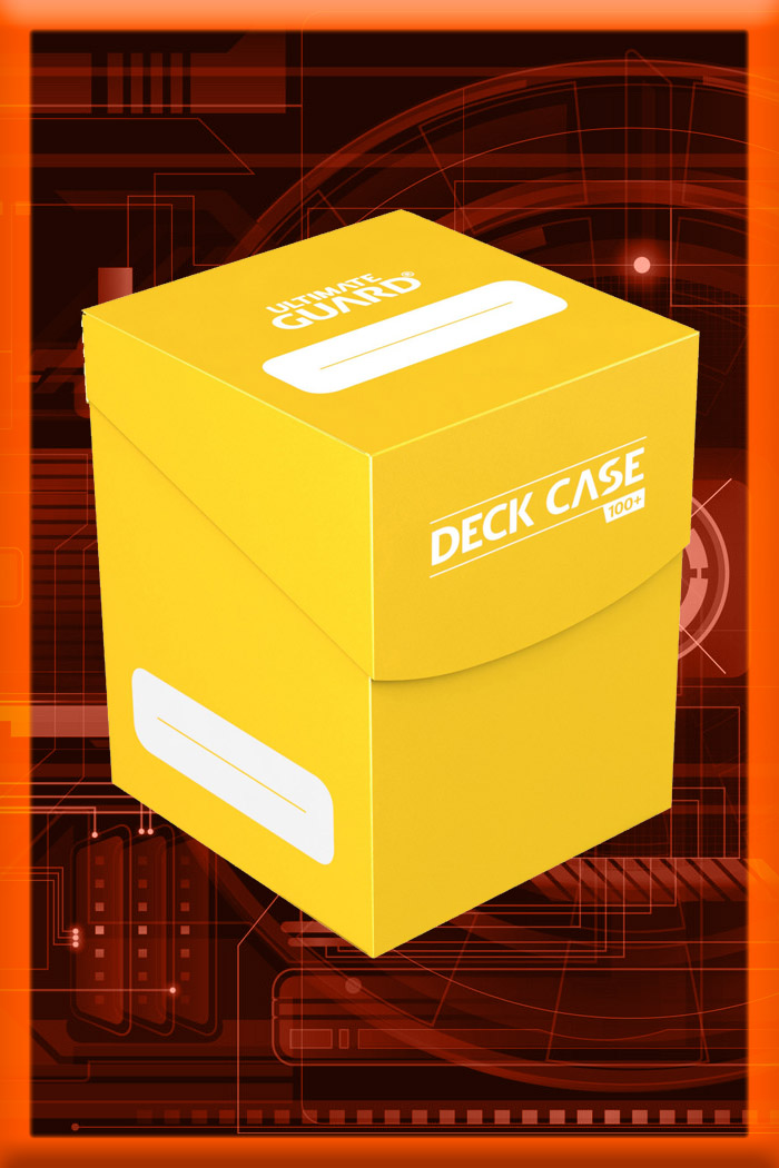 Caja Cartas Amarillo Deck Case 100+