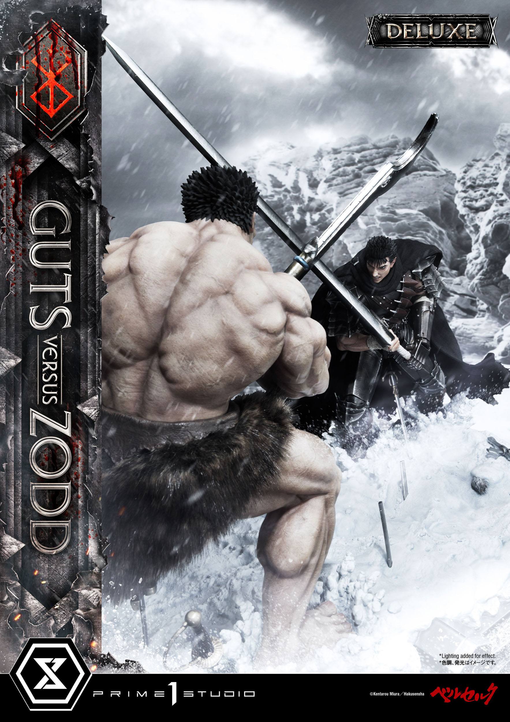 Estatua Berserk Guts Versus Zodd Deluxe