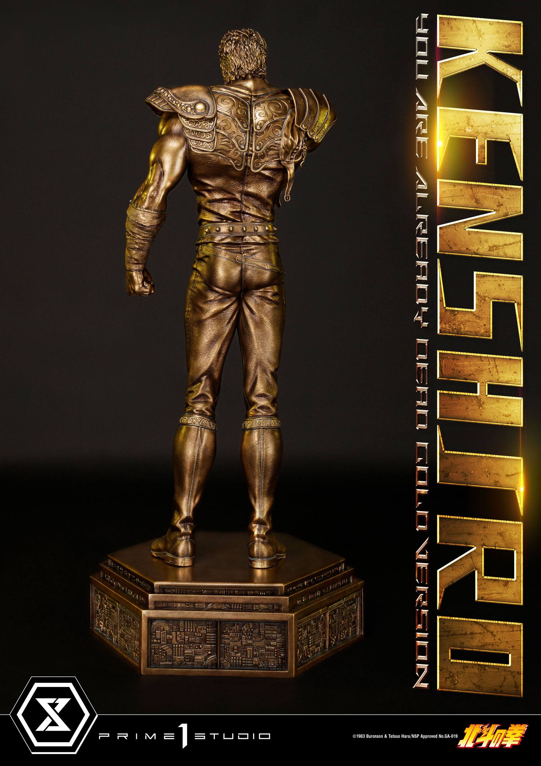 Estatua Hokuto no Ken Kenshiro Gold