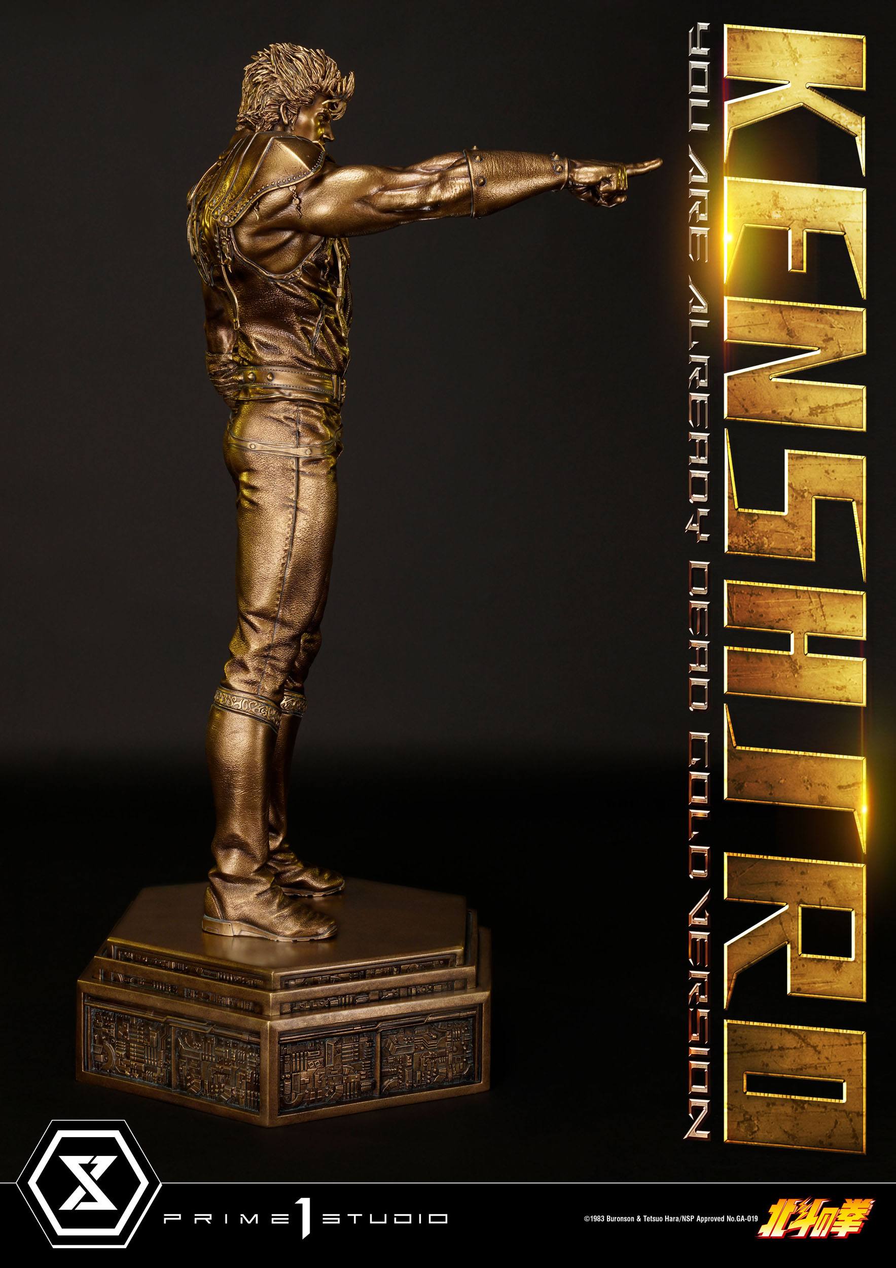 Estatua Hokuto no Ken Kenshiro Gold