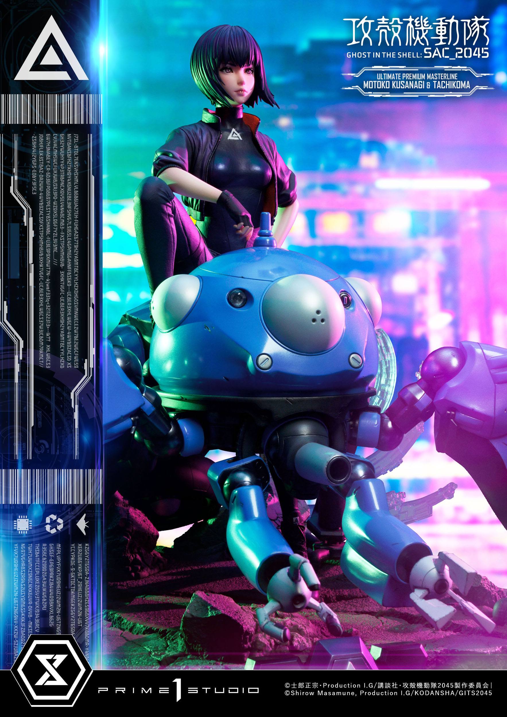 Estatua Kusanagi y Tachikoma Bonus