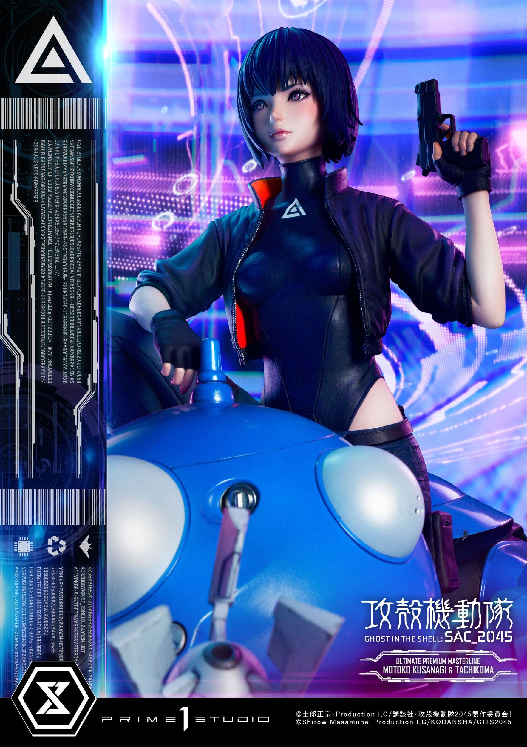 Estatua Kusanagi y Tachikoma Bonus