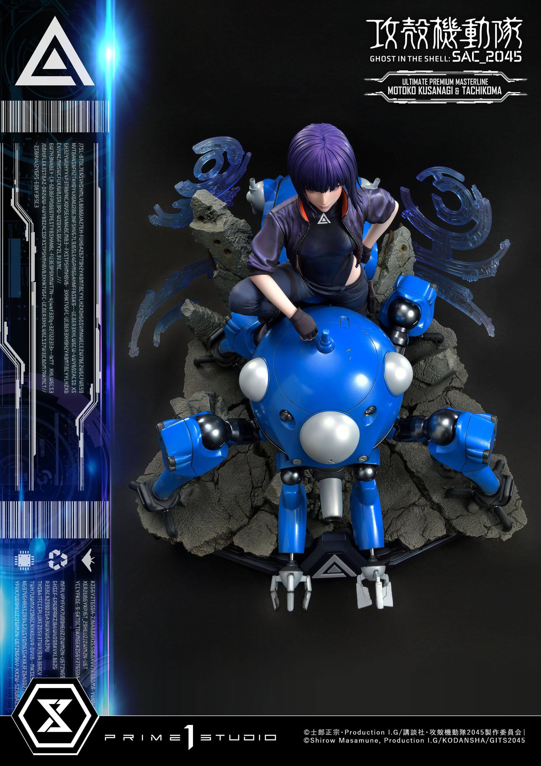 Estatua Kusanagi y Tachikoma Bonus