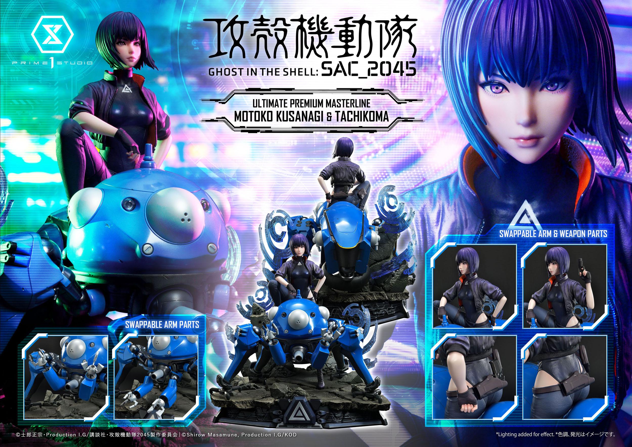 Estatua Kusanagi y Tachikoma Bonus