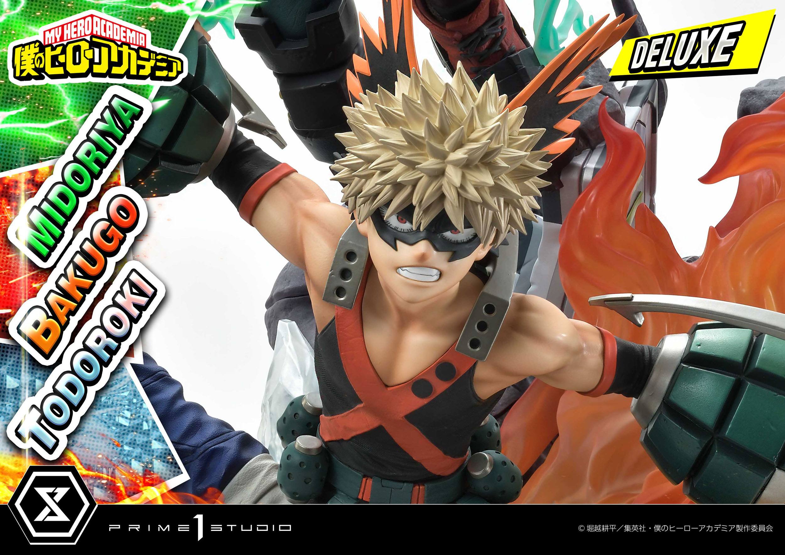 Estatua Midoriya Bakugo y Todoroki Deluxe