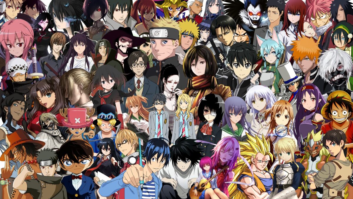 Collage de animes populares