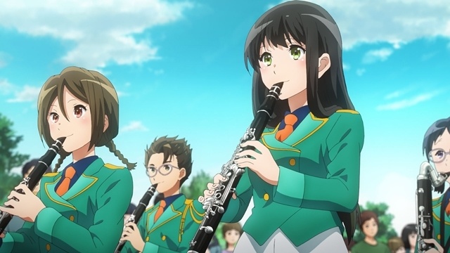 Instrumentos durante la escena Sunrise Festival de Sound Euphonium