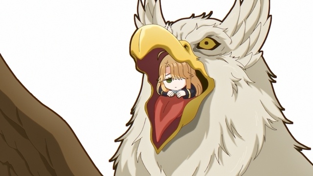 Grifos en el episodio 6 de Kuroneko to Majo no Kyoushitsu