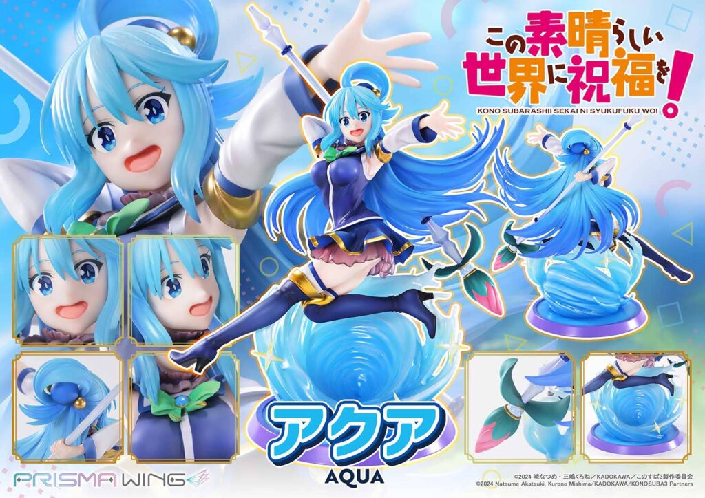 Nueva estatua de Aqua (KonoSuba) Diosa del Agua: una pieza espectacular para fans del anime